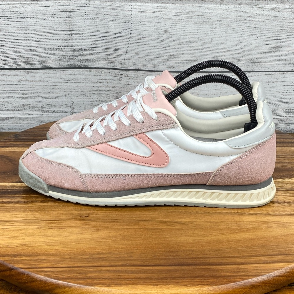 Tretorn Rawlins 2.0 Pink White Gray Retro Style Sneaker Women’s Shoe Size 9